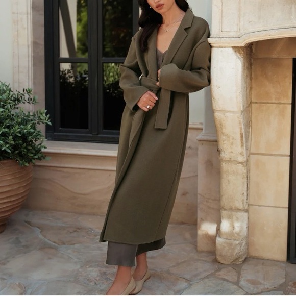 Jenni Kayne Jackets & Blazers - Jenni Kayne Cashmere Overcoat, Olive, Size Small